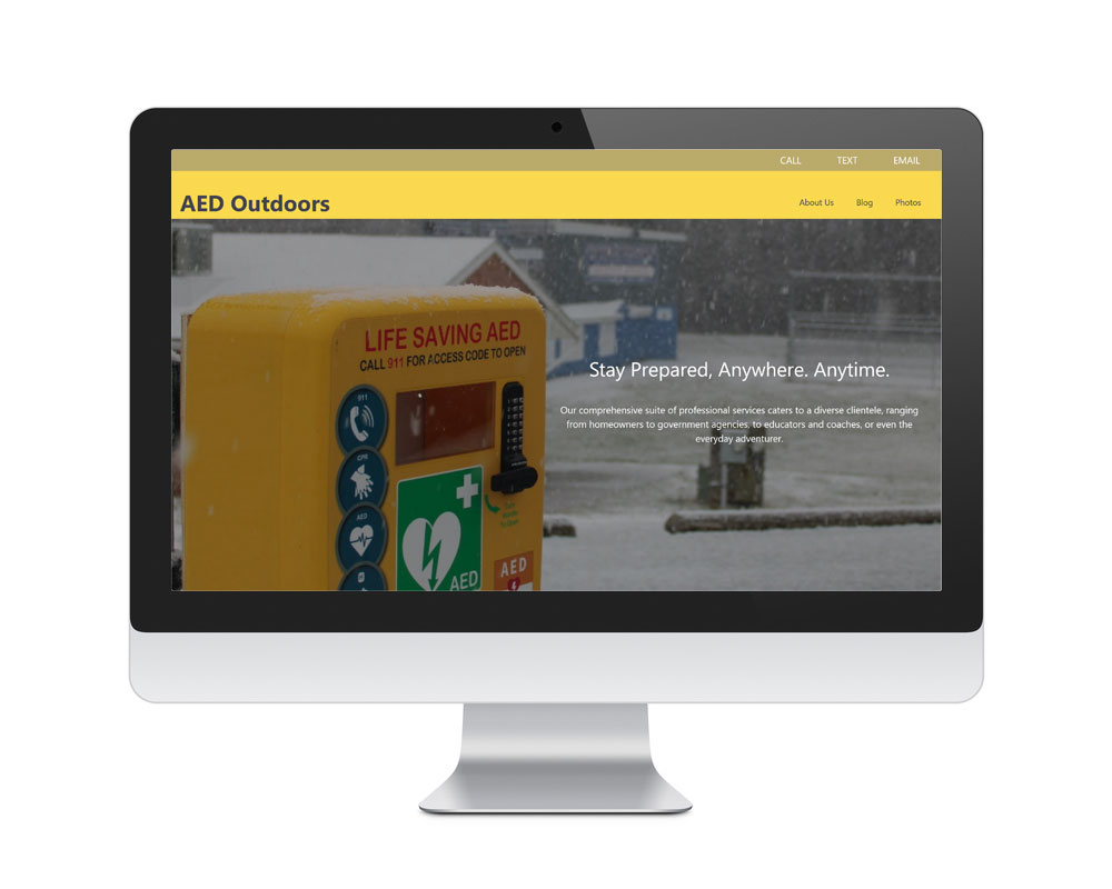 AED Outdoors Web Design