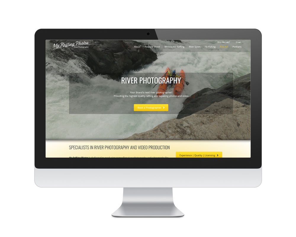 My Rafting Photos Website Re-design 2025